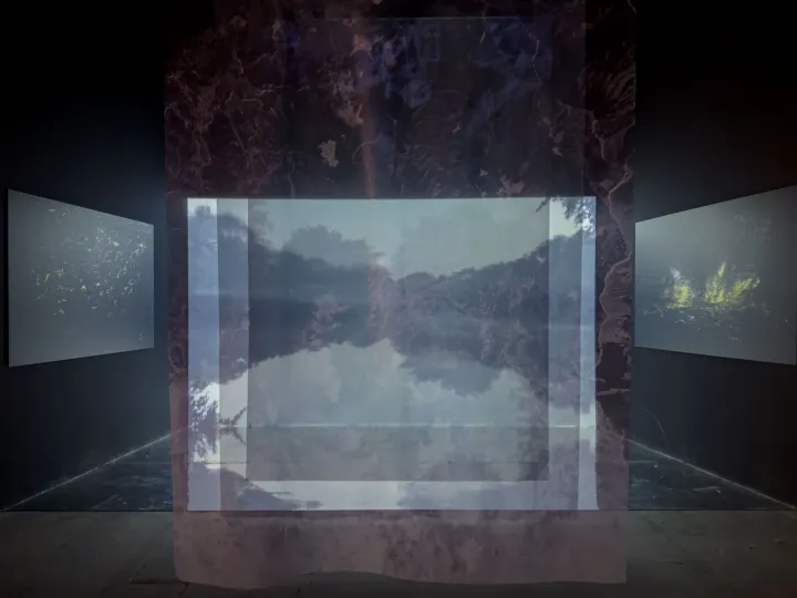 Inhabiting the Landscape — installation view, Arsenale, Venice 2026
